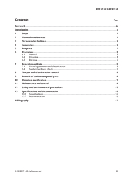 ISO 14104:2017 - Gears — Surface temper etch inspection after grinding, chemical method
Released:4/4/2017 - Page 3 preview