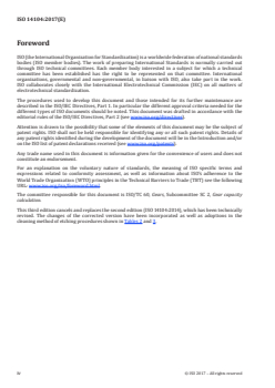 ISO 14104:2017 - Gears — Surface temper etch inspection after grinding, chemical method
Released:4/4/2017 - Page 4 preview