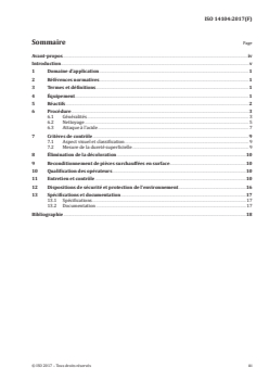 ISO 14104:2017 - Engrenages — Contrôle par attaque chimique des zones surchauffées lors de la rectification
Released:4/4/2017 - Page 3 preview
