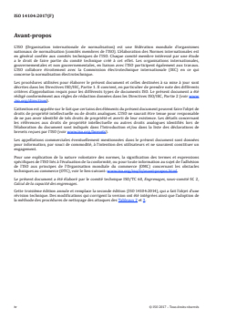 ISO 14104:2017 - Engrenages — Contrôle par attaque chimique des zones surchauffées lors de la rectification
Released:4/4/2017 - Page 4 preview