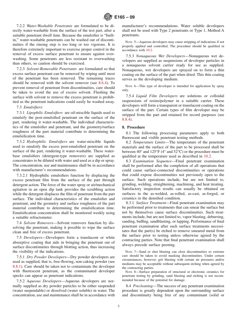 ASTM E165-09 - Standard Practice for Liquid Penetrant Examination for General Industry