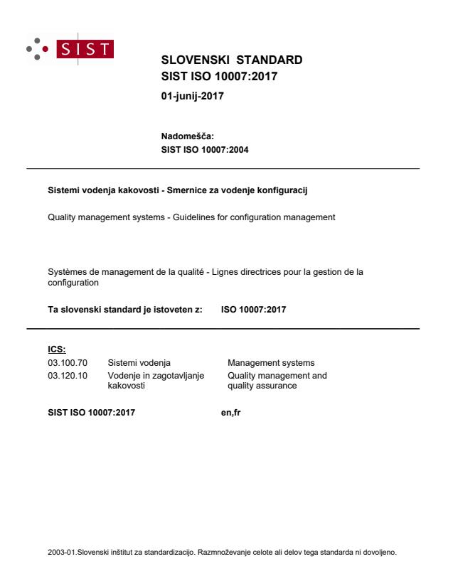 ISO 10007:2017