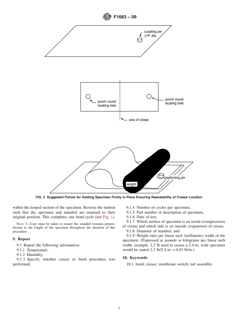 ASTM F1683-09 - Standard Practice for Creasing or Bending a Membrane Switch, Membrane Switch Flex Tail Assembly or Membrane Switch Component (Withdrawn 2018)