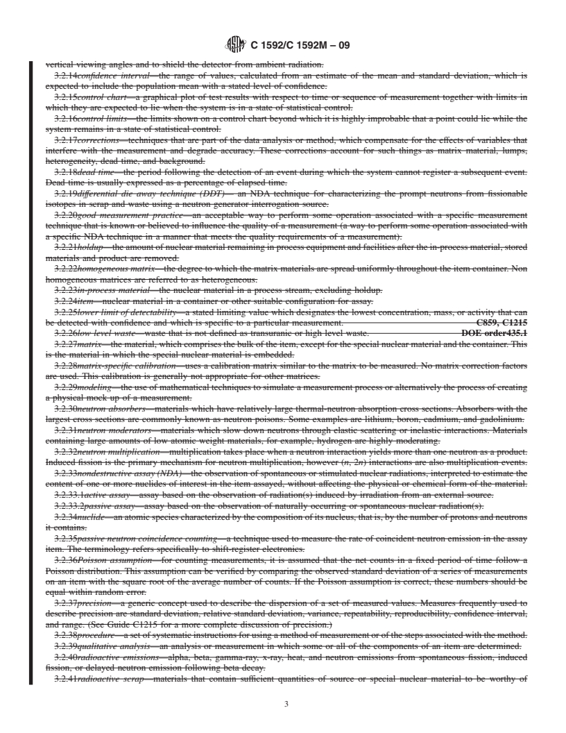 REDLINE ASTM C1592/C1592M-09 - Standard Guide for Making Quality Nondestructive Assay Measurements (Withdrawn 2018)