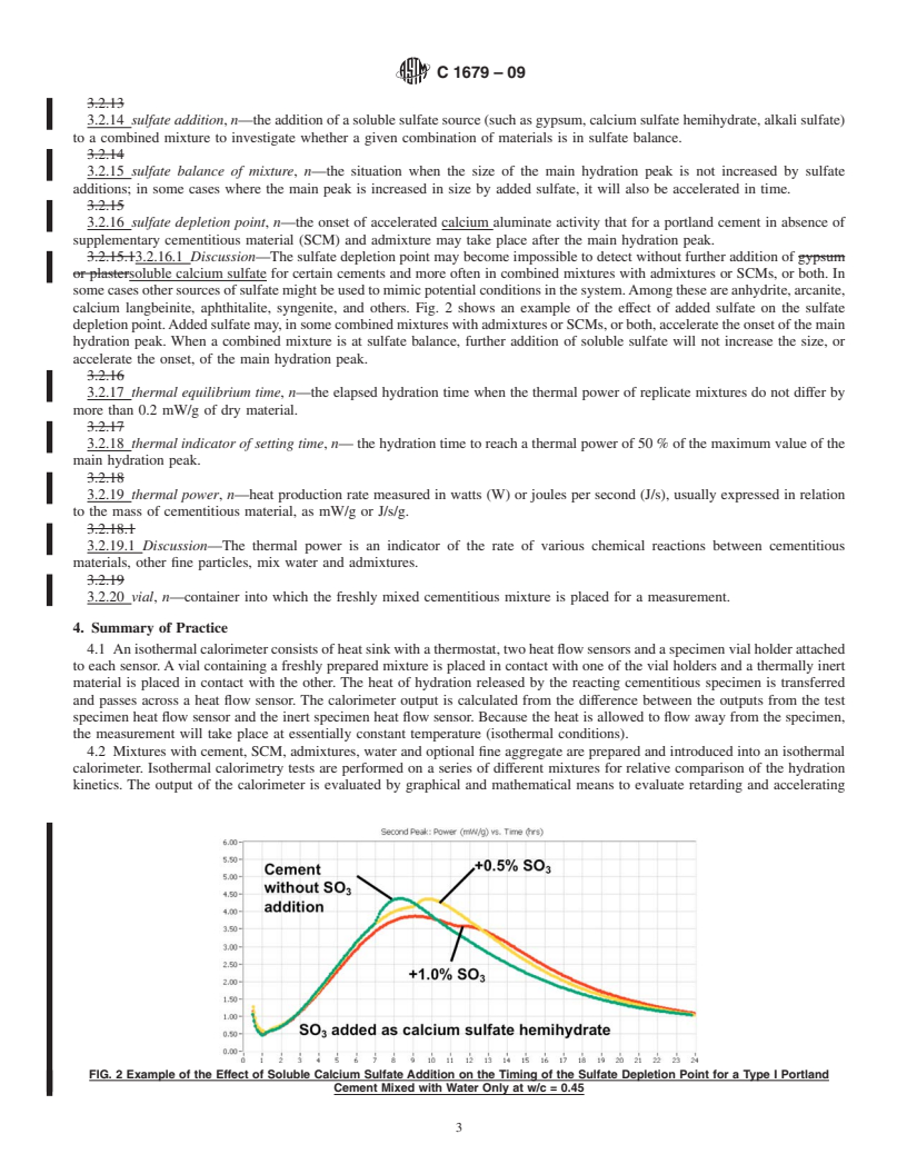 REDLINE ASTM C1679-09 - Standard Practice for Measuring Hydration Kinetics of Hydraulic Cementitious Mixtures Using Isothermal Calorimetry