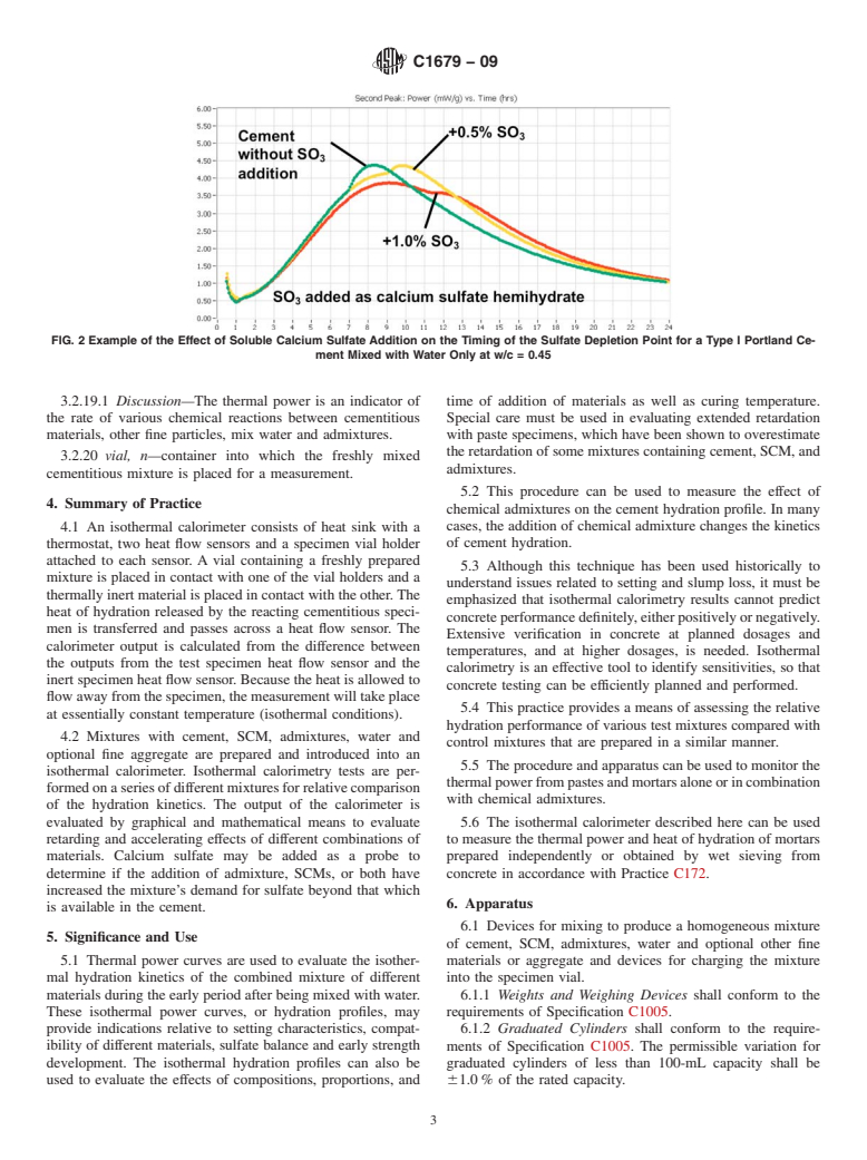 ASTM C1679-09 - Standard Practice for Measuring Hydration Kinetics of Hydraulic Cementitious Mixtures Using Isothermal Calorimetry