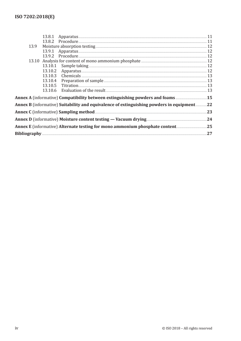 ISO 7202:2018 ISO 7202:2018 - Fire protection — Fire extinguishing media — Powder
Released:8/16/2018 - Page 4 preview