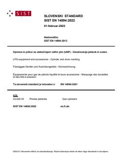 EN 14894:2021 EN 14894:2022 - Page 1 preview