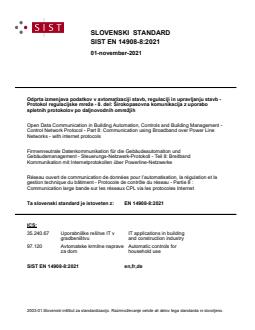 SIST EN 14908-8:2021 SIST EN 14908-8:2021 - Page 1 preview