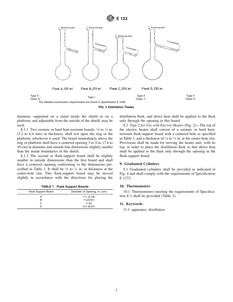 ASTM E133-92(2000)e1 - Standard Specification for Distillation Equipment