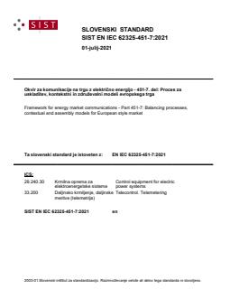 EN IEC 62325-451-7:2021 EN IEC 62325-451-7:2021 - POZOR! del IEC standarda je tudi datoteka "IEC_62325-451-7-XSD_Schema-01v00-light.zip". BARVE! - Page 1 preview