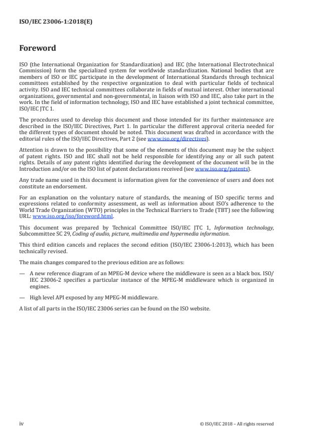 ISO/IEC 23006-1:2018 ISO/IEC 23006-1:2018 - Information technology -- Multimedia service platform technologies - Page 4 preview