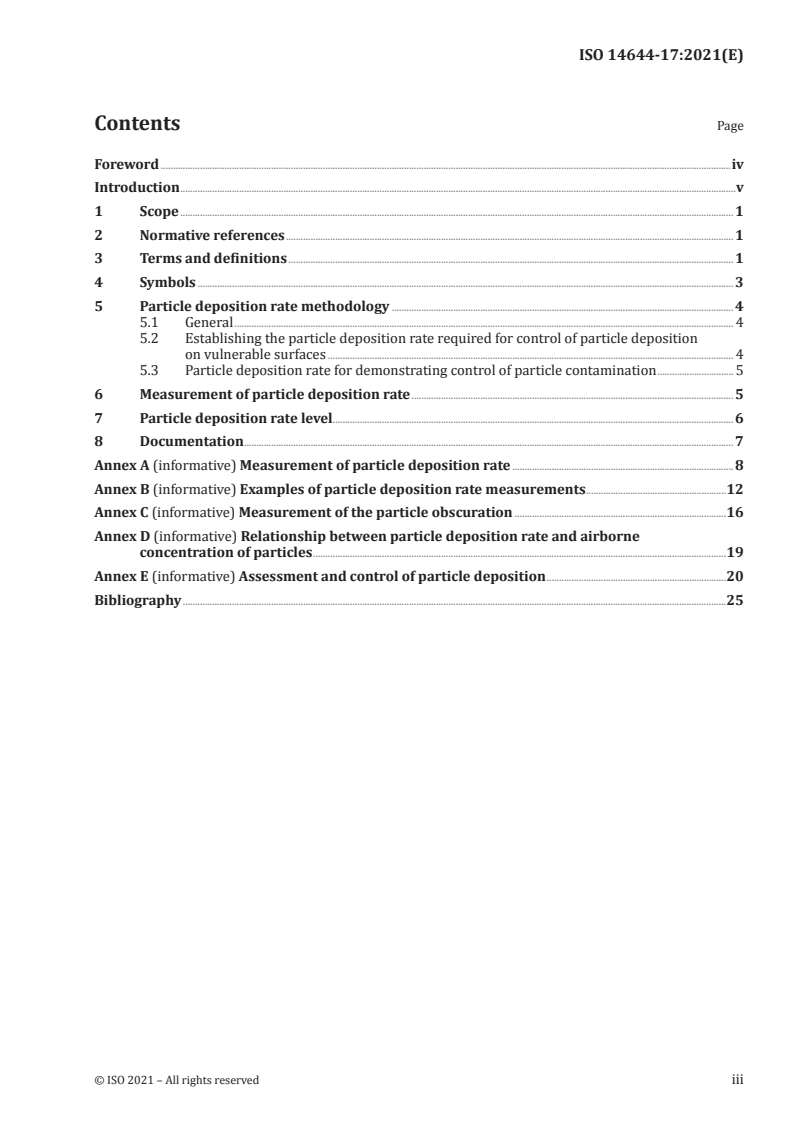 ISO 14644-17:2021 ISO 14644-17:2021 - Cleanrooms and associated controlled environments — Part 17: Particle deposition rate applications
Released:2/12/2021