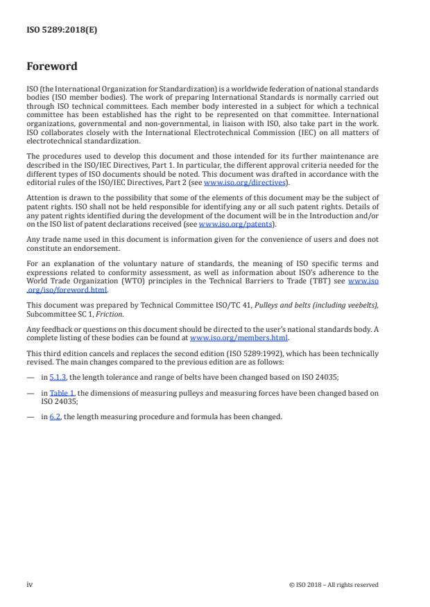 ISO 5289:2018 ISO 5289:2018 - Agricultural machinery -- Endless hexagonal belts and groove sections of corresponding pulleys - Page 4 preview