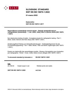 EN ISO 10675-1:2021 EN ISO 10675-1:2022 - Page 1 preview