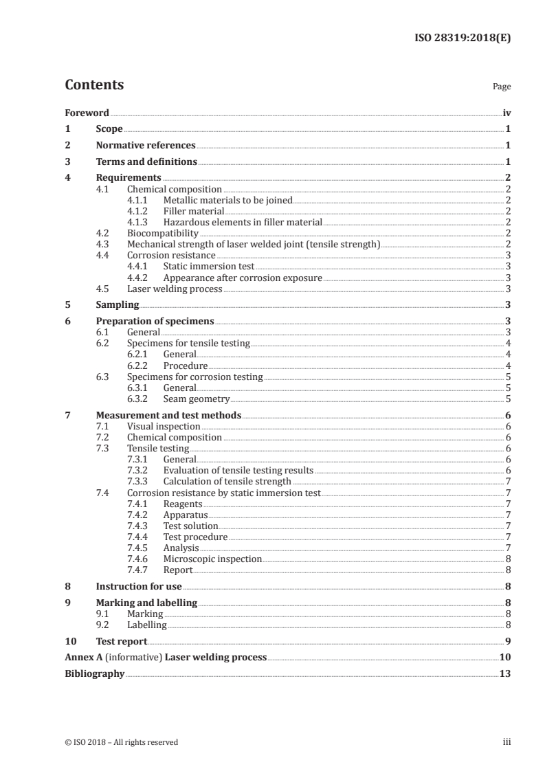 ISO 28319:2018 - Dentistry — Laser welding and filler materials
Released:4/10/2018