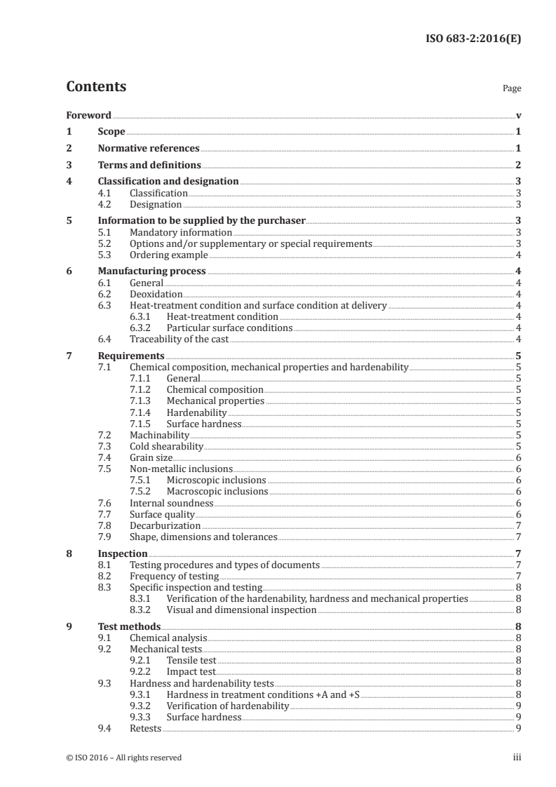 ISO 683-2:2016 ISO 683-2:2016 - Heat-treatable steels, alloy steels and free-cutting steels — Part 2: Alloy steels for quenching and tempering
Released:6/29/2016