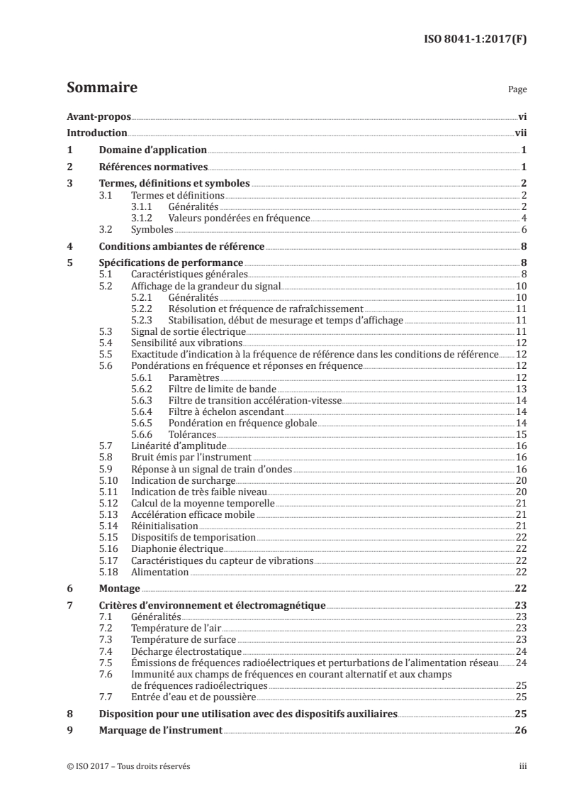 ISO 8041-1:2017 - Réponse des individus aux vibrations — Appareillage de mesure — Partie 1: Instrument de mesure à usage général
Released:5/3/2017