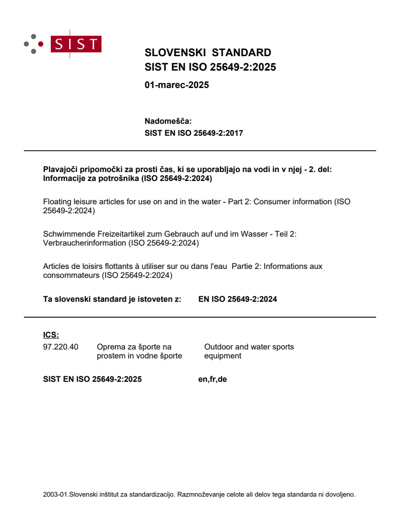 EN ISO 25649-2:2025 - BARVE