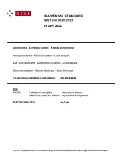 SIST EN 3830:2022 SIST EN 3830:2022 - Page 1 preview