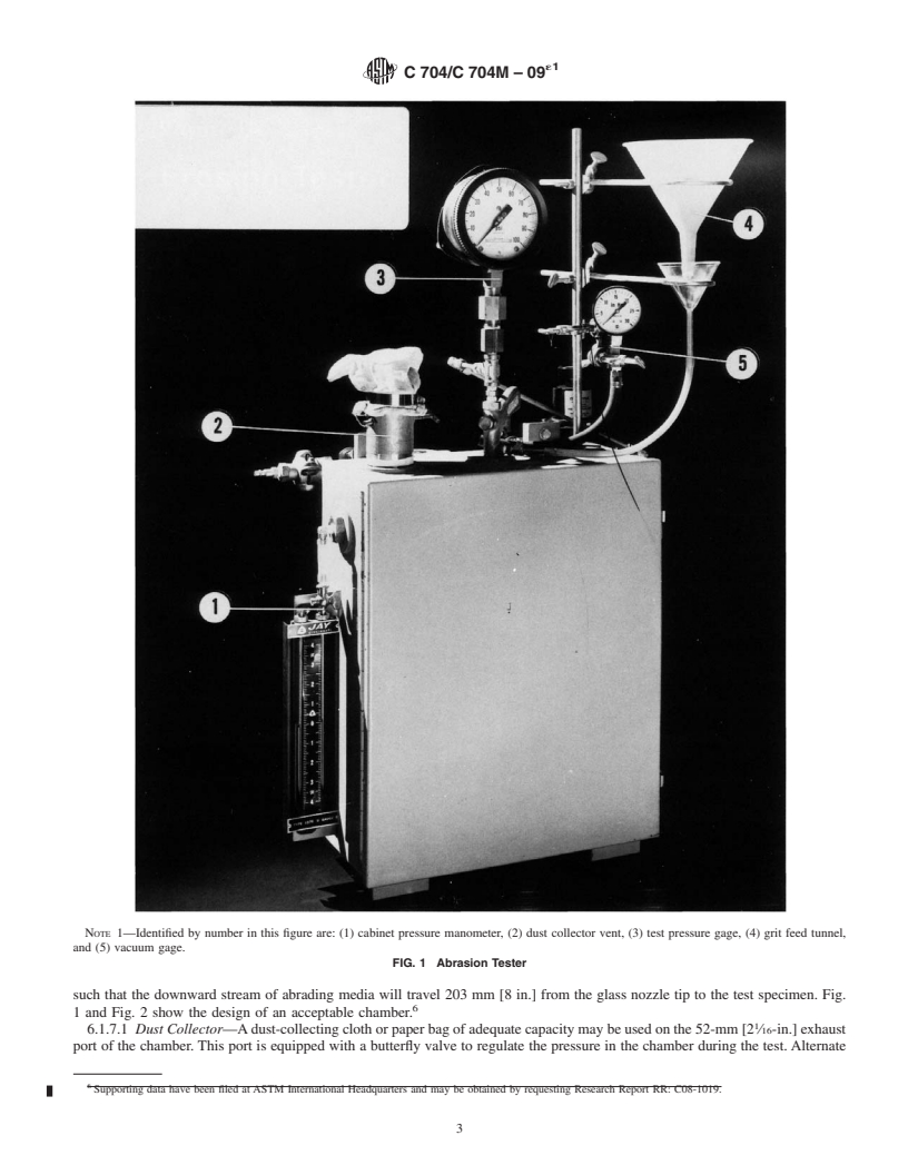 REDLINE ASTM C704/C704M-09e1 - Standard Test Method for Abrasion Resistance of Refractory Materials at Room Temperature