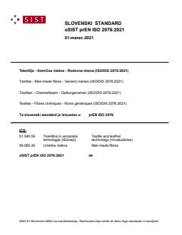 prEN ISO 2076:2021 - Page 1 preview