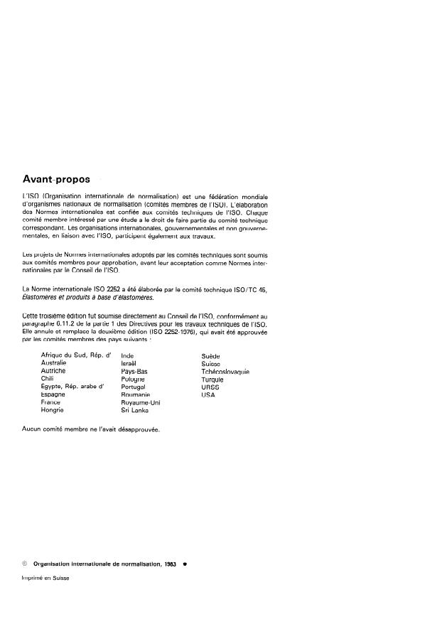 ISO 2252:1983 ISO 2252:1983 - Articles chaussants en caoutchouc, doublés, pour utilisation industrielle a basses températures - Page 2 preview