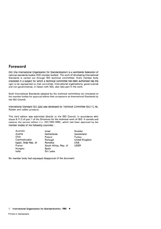 ISO 2252:1983 ISO 2252:1983 - Rubber footwear, lined industrial, for use at low temperatures - Page 2 preview