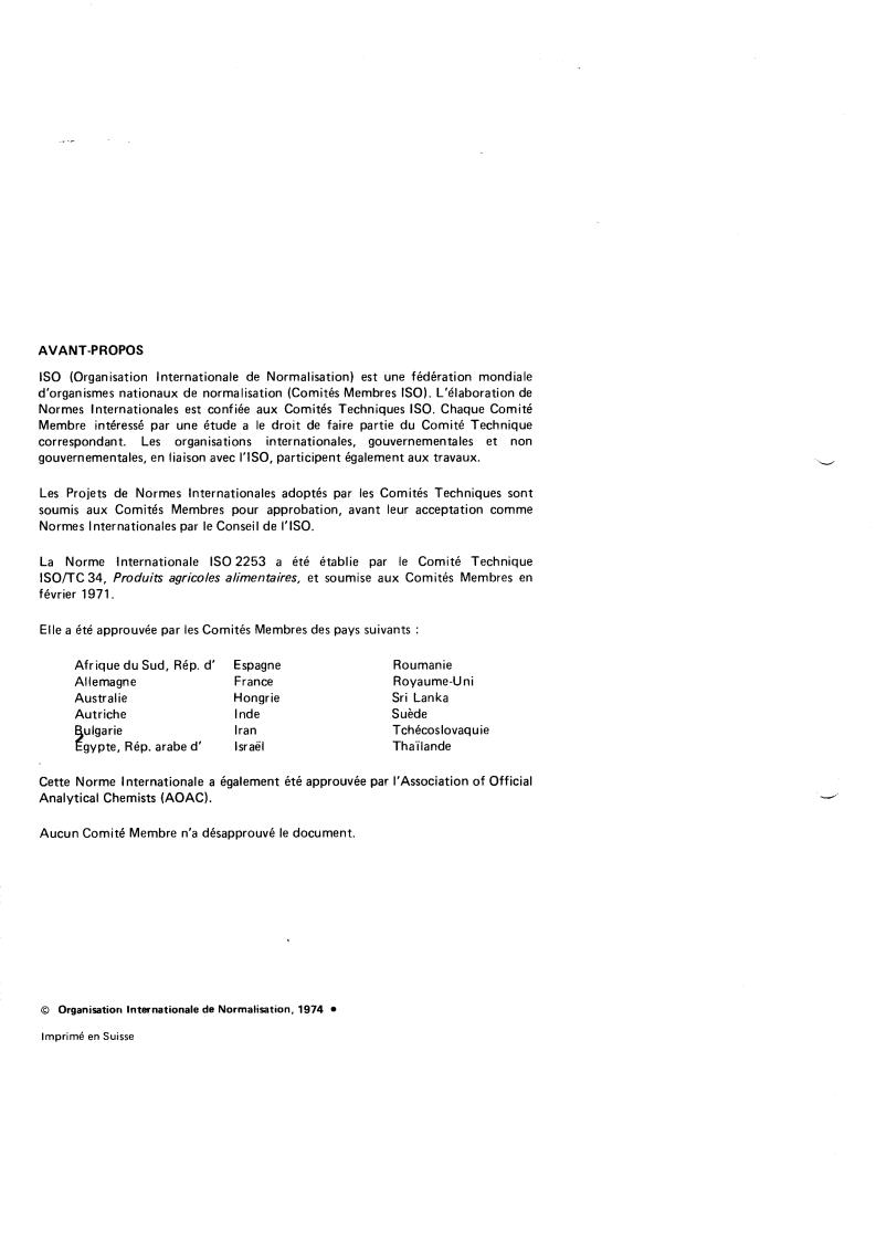 ISO 2253:1974 ISO 2253:1974 - Spices and condiments — Curry powder — Specification
Released:2/1/1974 - Page 2 preview