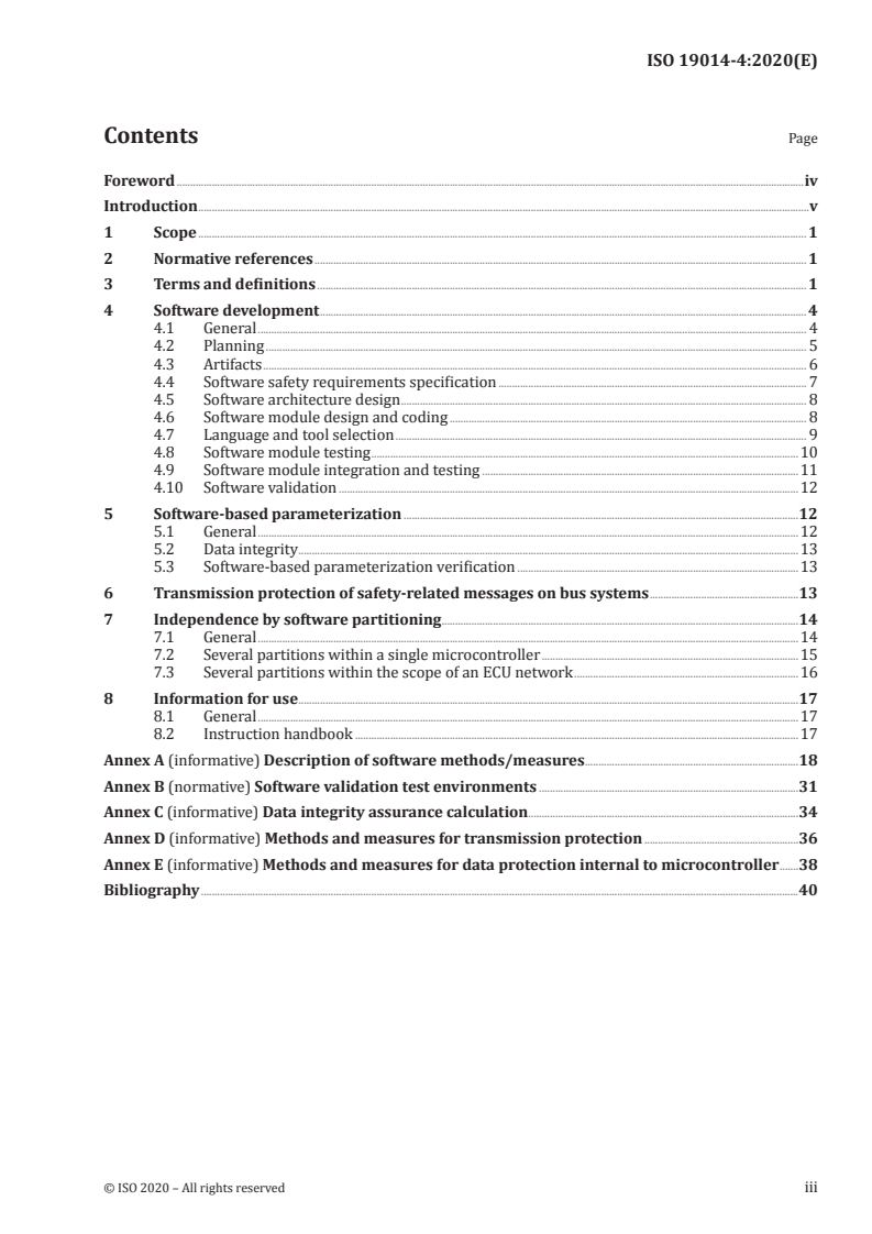 ISO 19014-4:2020 - Earth-moving machinery — Functional safety — Part 4: Design and evaluation of software and data transmission for safety-related parts of the control system
Released:7/8/2020