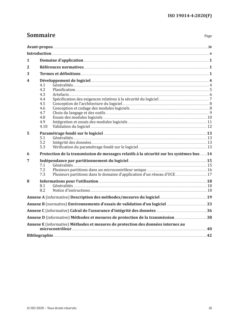 ISO 19014-4:2020 - Engins de terrassement — Sécurité fonctionnelle — Partie 4: Conception et évaluation du logiciel et de la transmission des données pour les parties relatives à la sécurité du système de commande
Released:7/8/2020
