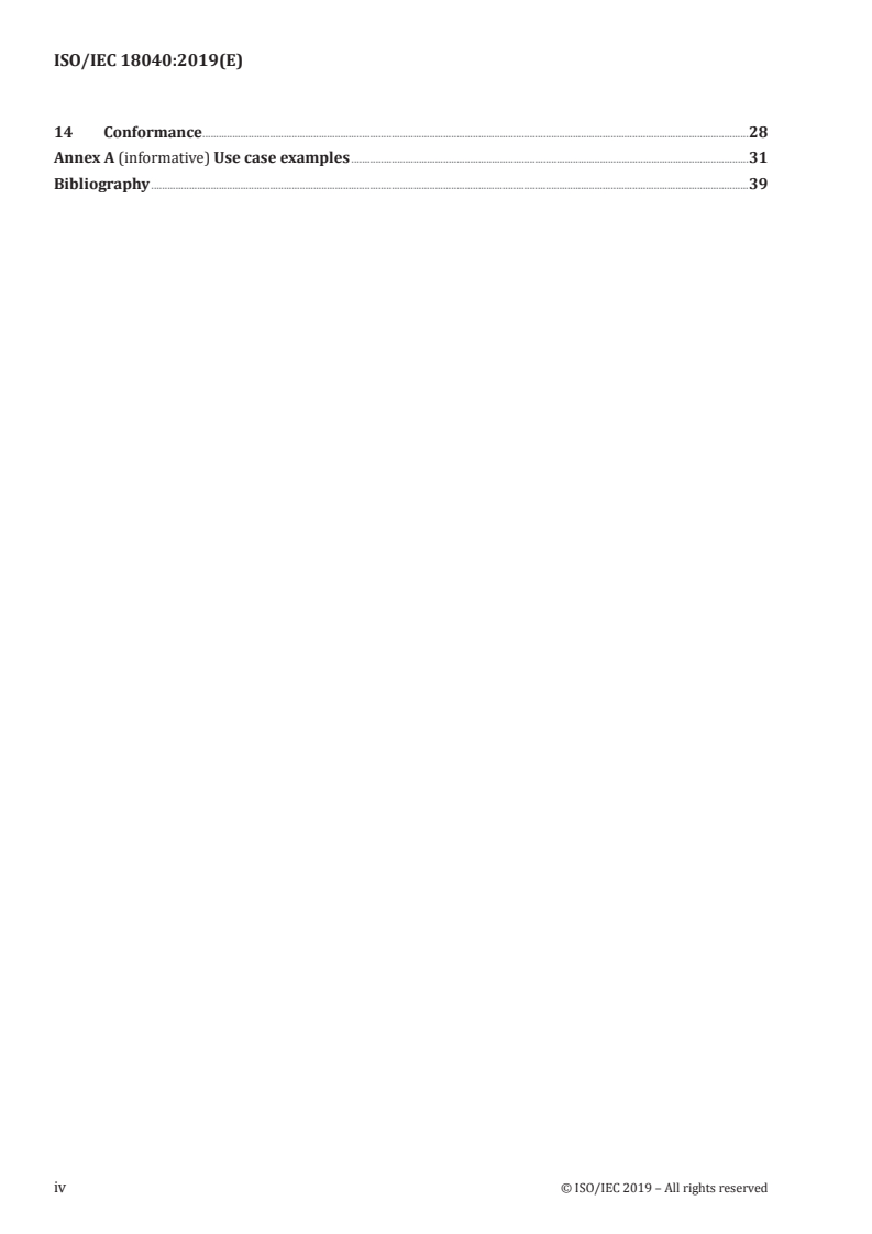 ISO/IEC 18040:2019 ISO/IEC 18040:2019 - Information technology — Computer graphics, image processing and environmental data representation — Live actor and entity representation in mixed and augmented reality (MAR)
Released:5/29/2019 - Page 4 preview