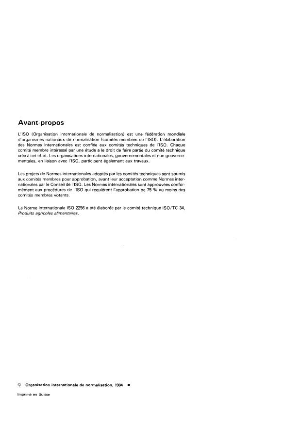 SIST ISO 2256:1997 ISO 2256:1984 - Menthe verte ou menthe douce (Mentha spicata Linnaeus syn. Mentha viridis Linnaeus) séchée -- Spécifications - Page 2 preview