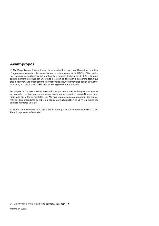 SIST ISO 2256:1997 ISO 2256:1984 - Menthe verte ou menthe douce (Mentha spicata Linnaeus syn. Mentha viridis Linnaeus) séchée -- Spécifications - Page 2 preview