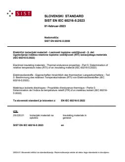 EN IEC 60216-5:2023 - BARVE - Page 1 preview