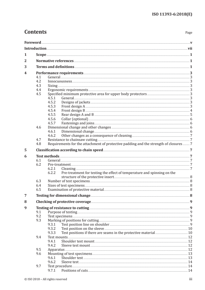 ISO 11393-6:2018 - Protective clothing for users of hand-held chainsaws — Part 6: Performance requirements and test methods for upper body protectors
Released:11/4/2019