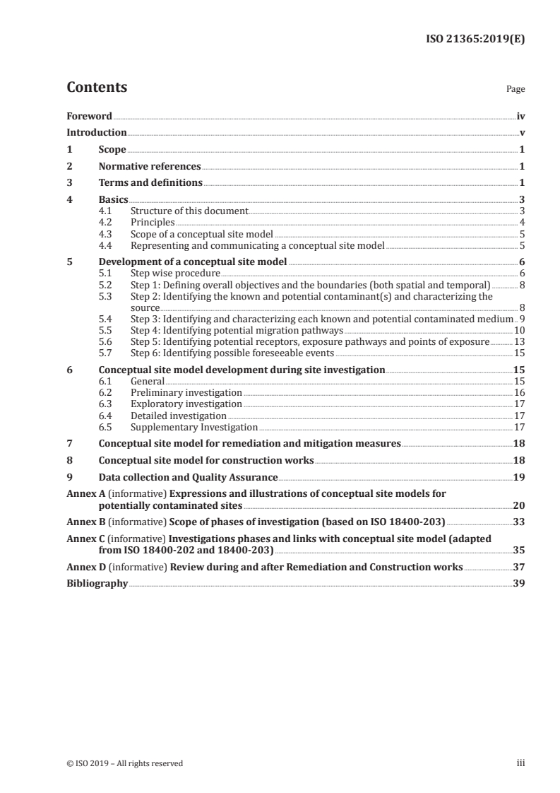 ISO 21365:2019 - Soil quality — Conceptual site models for potentially contaminated sites
Released:10/31/2019