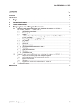ISO/TS 3691-8:2019 ISO/TS 3691-8:2019 - Industrial trucks — Safety requirements and verification — Part 8: Regional requirements for countries outside the European Community
Released:6/3/2019 - Page 3 preview