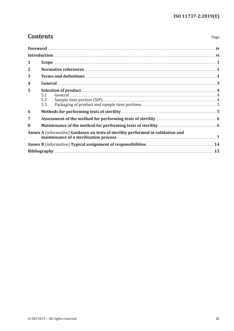 ISO 11737-2:2019 - Sterilization of health care products — Microbiological methods — Part 2: Tests of sterility performed in the definition, validation and maintenance of a sterilization process
Released:12/2/2019