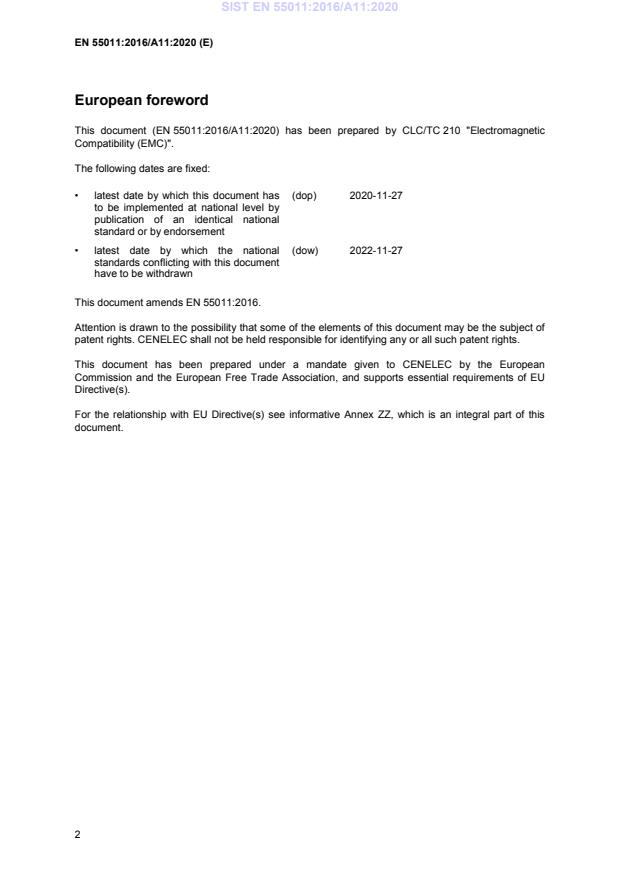 SIST EN 55011:2016/A11:2020 SIST EN 55011:2016/A11:2020 - Page 4 preview