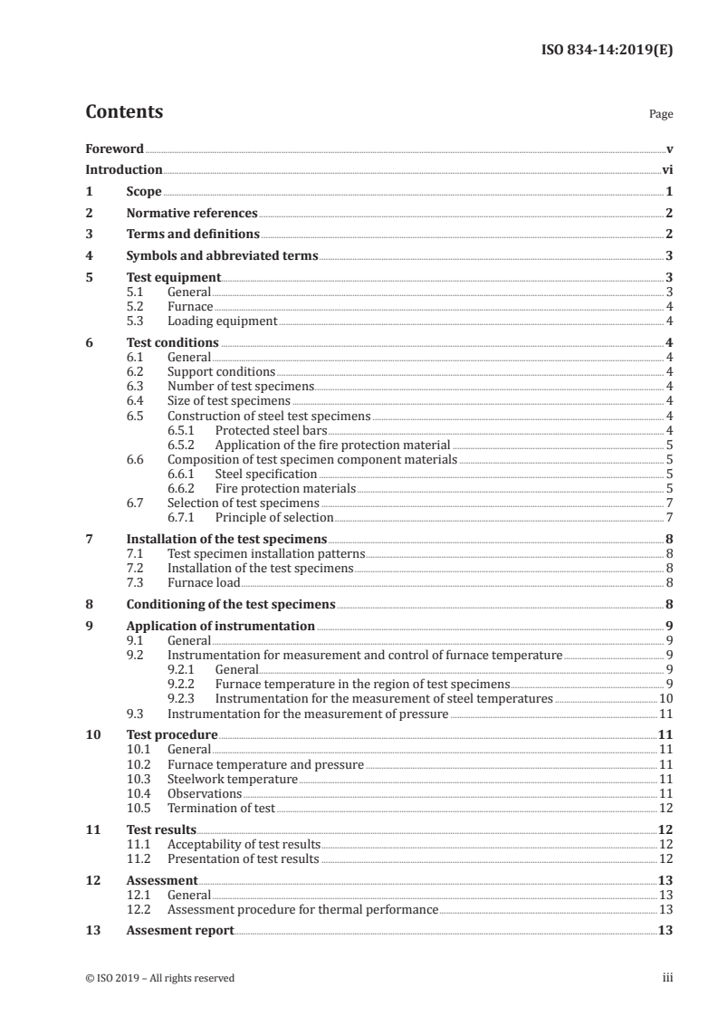 ISO 834-14:2019 - Fire-resistance tests — Elements of building construction — Part 14: Requirements for the testing and assessment of applied fire protection to solid steel bar
Released:5/21/2019