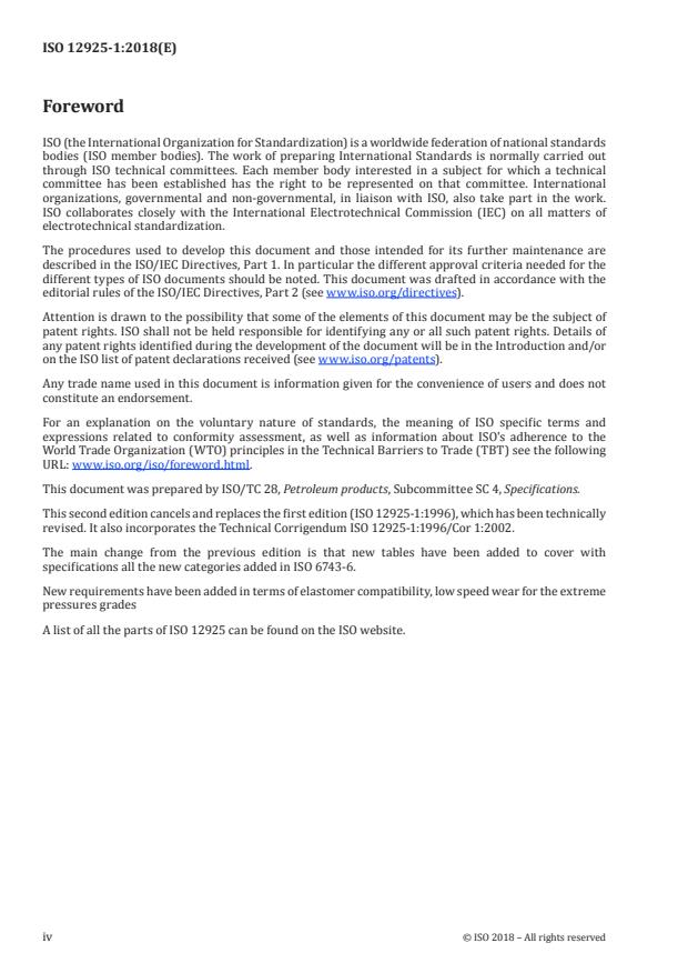 ISO 12925-1:2018 ISO 12925-1:2018 - Lubricants, industrial oils and related products (class L) -- Family C (gears) - Page 4 preview