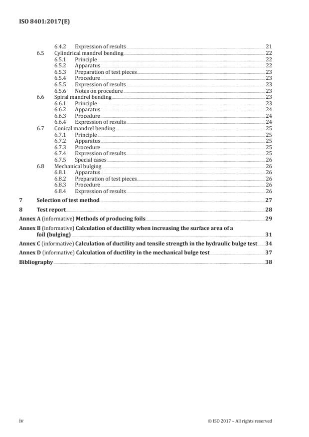 ISO 8401:2017 ISO 8401:2017 - Metallic coatings -- Review of methods of measurement of ductility - Page 4 preview