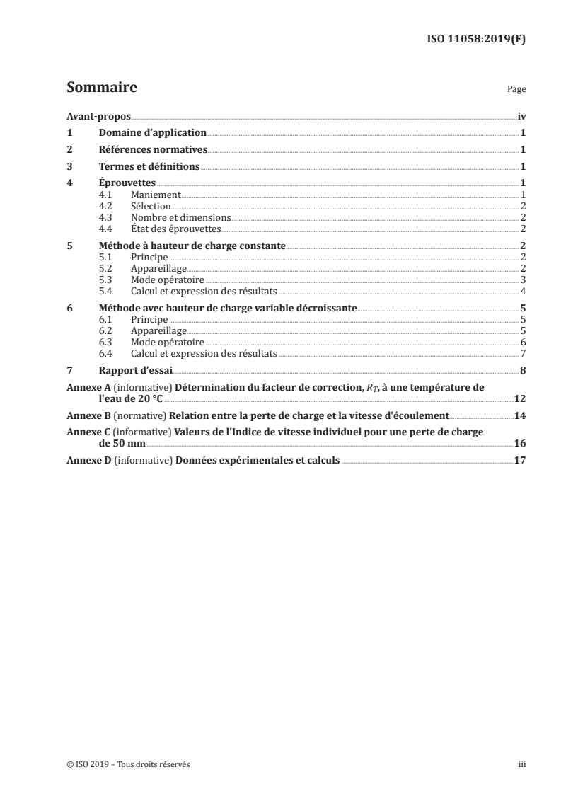 ISO 11058:2019 - Géotextiles et produits apparentés — Détermination des caractéristiques de perméabilité à l'eau normalement au plan, sans contrainte mécanique
Released:5/29/2019