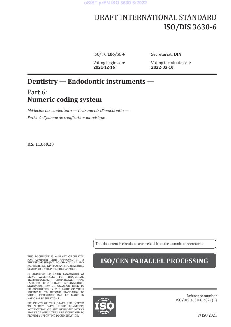 prEN ISO 3630-6:2022 - BARVE