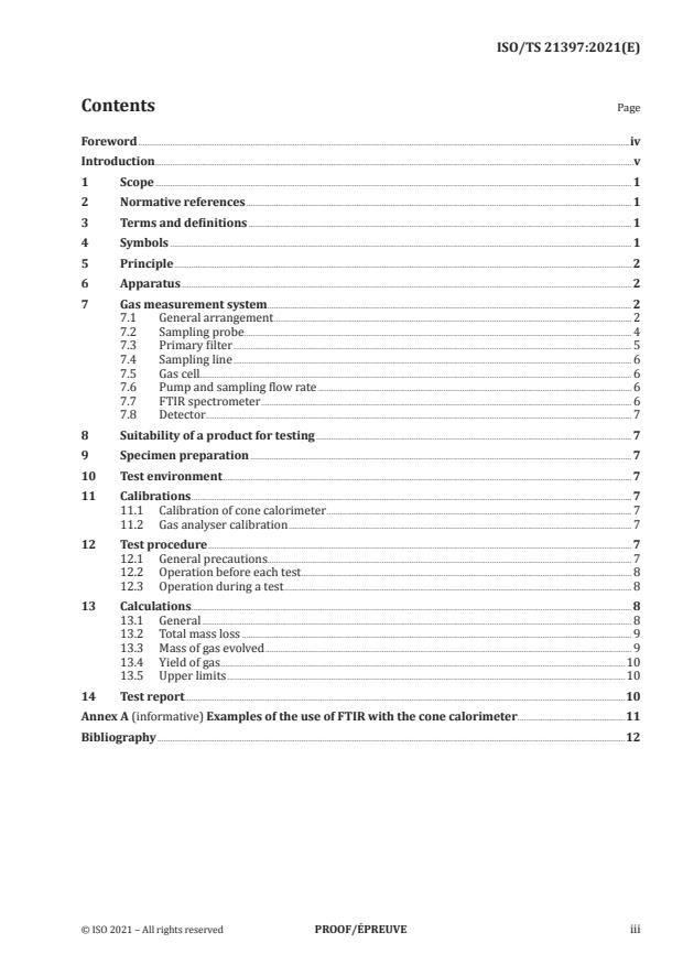 ISO/PRF TS 21397:Version 16-jan-2021 - FTIR analysis of fire effluents in cone calorimeter tests