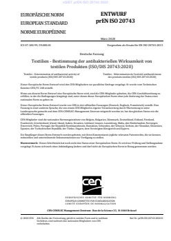 EN ISO 20743:2021 prEN ISO 20743:2020 - Page 3 preview