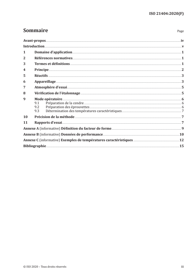 ISO 21404:2020 - Biocombustibles solides — Méthode de détermination de la fusibilité des cendres
Released:1/23/2020