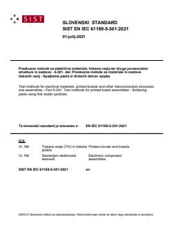 SIST EN IEC 61189-5-301:2021 - BARVE - Page 1 preview