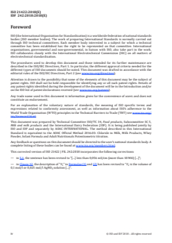 ISO 21422:2018 ISO 21422:2018 - Milk, milk products, infant formula and adult nutritionals — Determination of chloride — Potentiometric titration method
Released:3/12/2021 - Page 4 preview